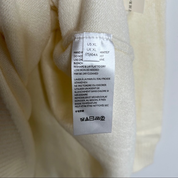 Anthropologie Ivory Ribbed Sweater XL NWT - Picture 9 of 11